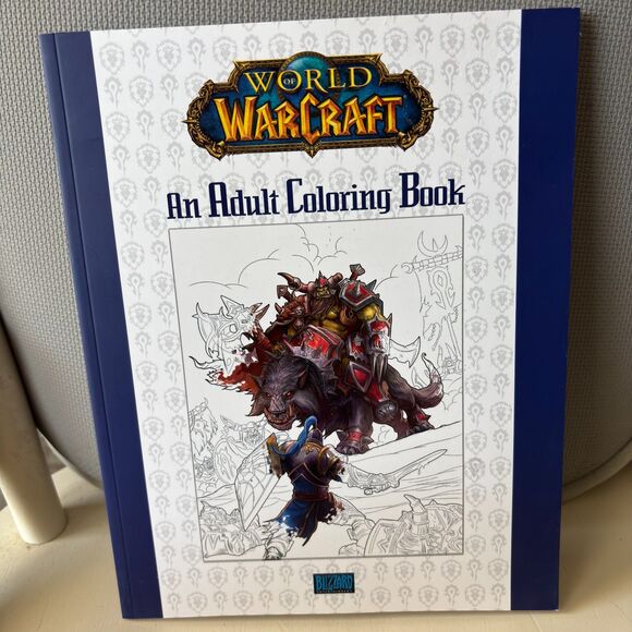 Blizzard Entertainment Gaming Collectable WORLD OF WARCRAFT Adult Coloring Book - Picture 1 of 8